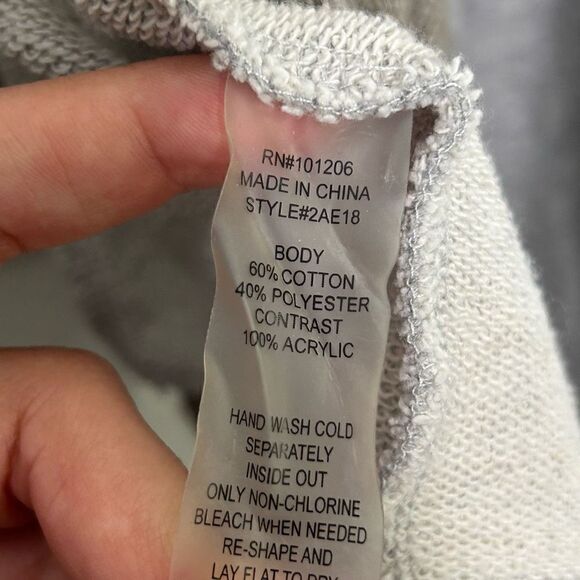 Soft Surroundings Women’s Gray Colorblock Hi Low Cardigan Size L - Picture 7 of 14